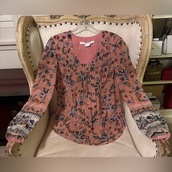 Veronica Beard long sleeve silk blouse - Picture 10 of 13